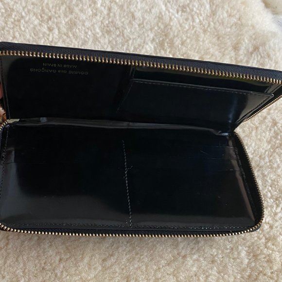 Comme des Garçons Black Patent Polka Dots Wallet - Picture 4 of 6